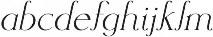 Sangarius Italic otf (400) Font LOWERCASE