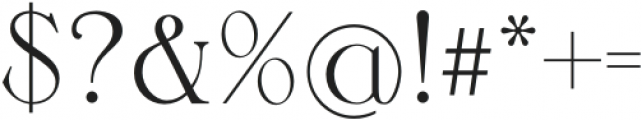 Sangarius Regular otf (400) Font OTHER CHARS