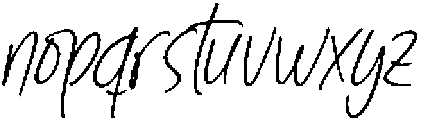 Sanknotes Italic otf (400) Font LOWERCASE
