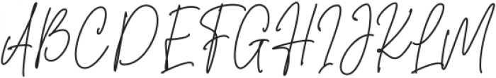 Sansburg Signature otf (400) Font UPPERCASE