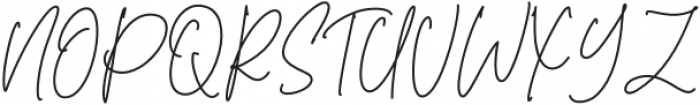Sansburg Signature otf (400) Font UPPERCASE