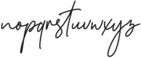 Sansburg Signature otf (400) Font LOWERCASE