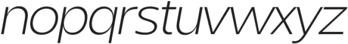 Sanshiro Display Extra Light Italic otf (200) Font LOWERCASE