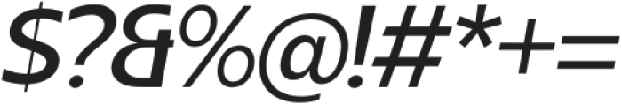 Sanshiro Display Medium Italic otf (500) Font OTHER CHARS