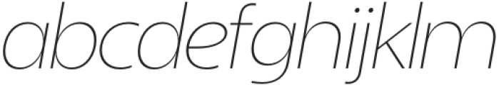 Sanshiro Display Thin Italic otf (100) Font LOWERCASE