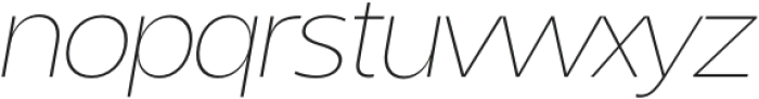 Sanshiro Display Thin Italic otf (100) Font LOWERCASE