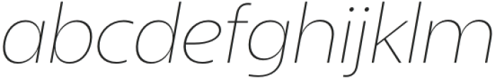 Sanshiro Thin Italic otf (100) Font LOWERCASE