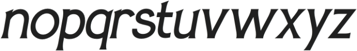 Sanstoy Italic otf (400) Font LOWERCASE