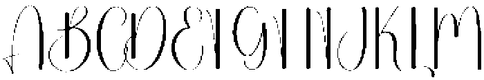 Santa Cataline Regular otf (400) Font UPPERCASE