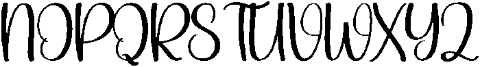 Santa Chubby Regular otf (400) Font UPPERCASE
