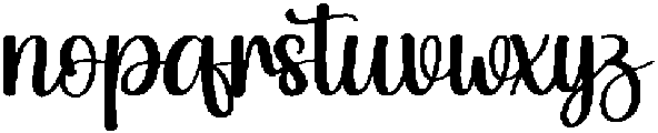 Santa Chubby Regular otf (400) Font LOWERCASE