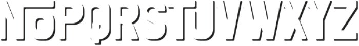 Santa Cruz Clean Shadow FX otf (400) Font LOWERCASE