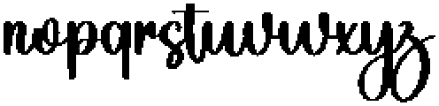 Santa Promise Regular otf (400) Font LOWERCASE