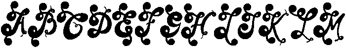 Santa Regular otf (400) Font UPPERCASE