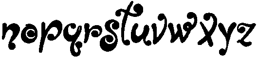 Santa Regular otf (400) Font LOWERCASE