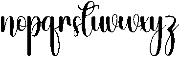 Santa Regular otf (400) Font LOWERCASE