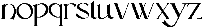 Santa Regular otf (400) Font LOWERCASE