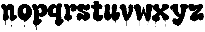Santa Sack Drip otf (400) Font LOWERCASE