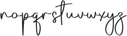 Santa Signature Regular otf (400) Font LOWERCASE