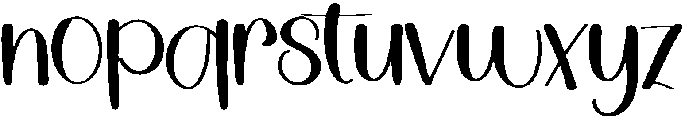 Santaclaus Regular otf (400) Font LOWERCASE
