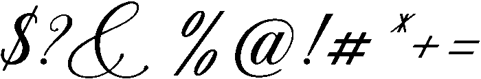 Santana otf (400) Font OTHER CHARS