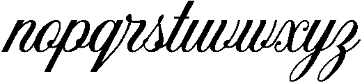 Santana otf (400) Font LOWERCASE
