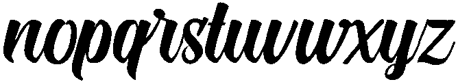 Santana otf (400) Font LOWERCASE