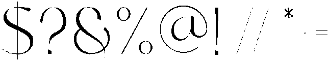 SantiagoRegular otf (400) Font OTHER CHARS