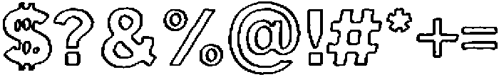 Santorini Sunshine Caps Lighter Outline otf (300) Font OTHER CHARS