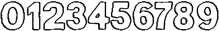 Santorini Sunshine Caps Outline otf (400) Font OTHER CHARS