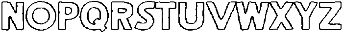 Santorini Sunshine Caps Outline otf (400) Font UPPERCASE