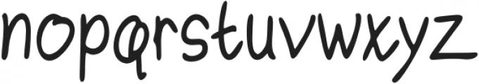Santosa Handwriting Semi Bold Condensed otf (600) Font LOWERCASE