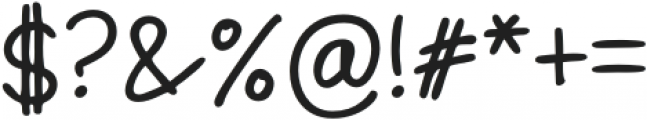 Santosa Handwriting Semi Bold otf (600) Font OTHER CHARS