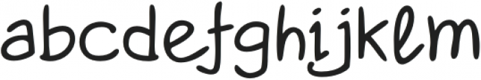 Santosa Handwriting Semi Bold otf (600) Font LOWERCASE