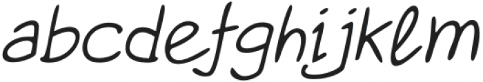 SantosaHandwriting-Italic otf (400) Font LOWERCASE