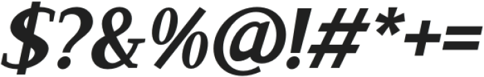 Saparona Bold Italic otf (700) Font OTHER CHARS