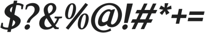 Saparona Semi Bold Italic otf (600) Font OTHER CHARS