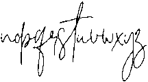 Sarah Avery Script Font liga Regular otf (400) Font LOWERCASE