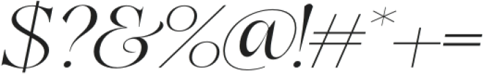 Sarasvati Oblique Italic otf (400) Font OTHER CHARS