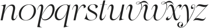 Sarasvati Oblique Italic otf (400) Font LOWERCASE