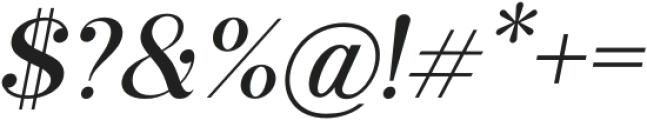 Sard Medium Italic otf (500) Font OTHER CHARS