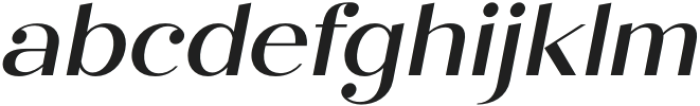 Sard Medium Italic otf (500) Font LOWERCASE