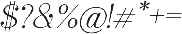 Sard Thin Italic otf (100) Font OTHER CHARS