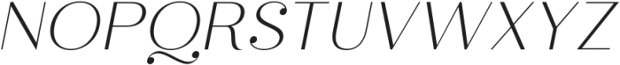 Sard Thin Italic otf (100) Font UPPERCASE