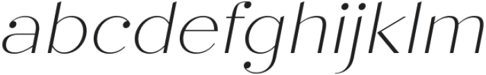 Sard Thin Italic otf (100) Font LOWERCASE