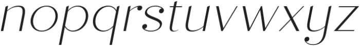 Sard Thin Italic otf (100) Font LOWERCASE