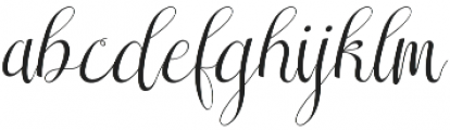 Sareeka Script otf (400) Font LOWERCASE