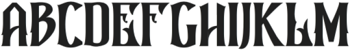 Sargiusk Regular otf (400) Font UPPERCASE