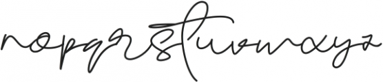 Sarttink Signature otf (400) Font LOWERCASE