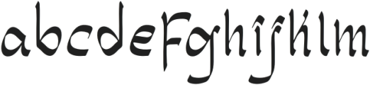 Satimah-Regular otf (400) Font LOWERCASE